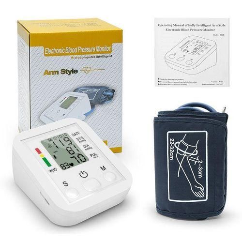 Digital Automatic Blood Pressure monitor Upper Arm BP Machine Heart Rate Machine